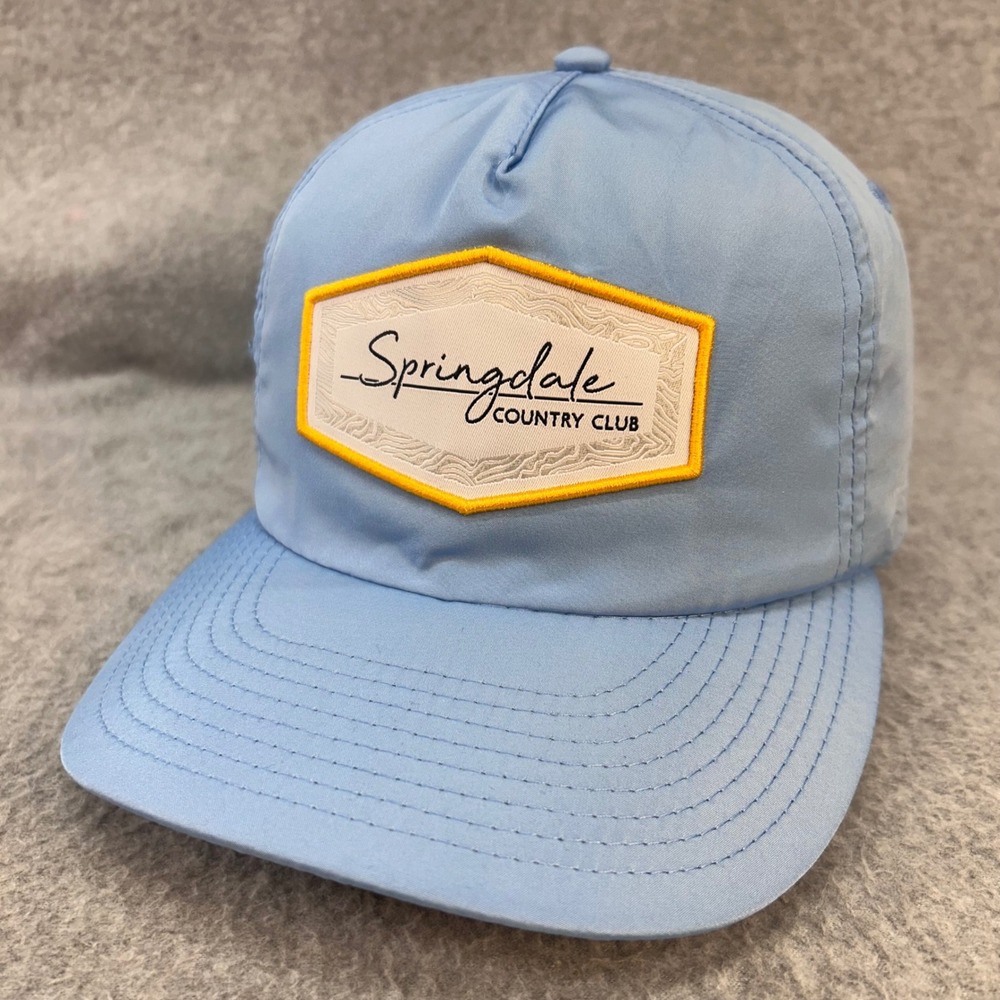 Springdale Country Club Unisex Blue Pukka Hat Snapback Golf Cap OSFM